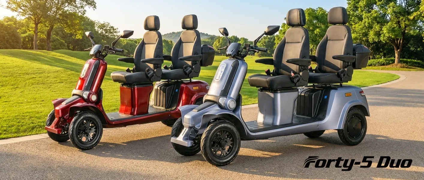 Dubbele Scootmobiel: Samen de Vrijheid Herontdekken met een 2-Persoons Scootmobiel
